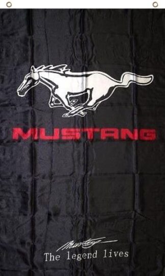 Mustang Vertical Flag 5x3 FT