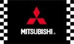 Mitsubishi Checkered Flag 3x5 FT