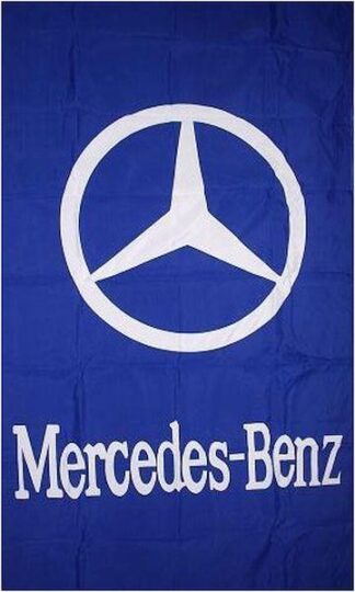 Mercedes-Benz Blue Vertical Flag