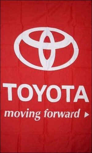 Toyota Red Vertical Flag