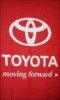 Toyota Red Vertical Flag 5x3 FT