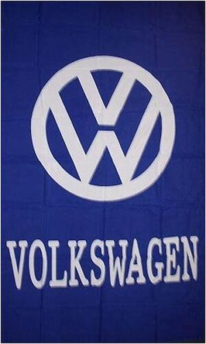 Volkswagen Blue Vertical Flag