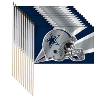 12 Pack Dallas Cowboys Flag, Blue, Gray, White Helmet 12x18 Inch