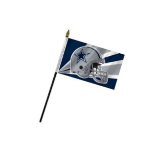 Dallas Cowboys Flag, Blue, Gray, White Helmet 4x6 Inch