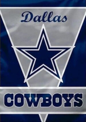 Dallas Cowboys Blue Silver Star Banner Flag 28x40 Inch