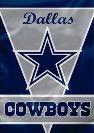 Dallas Cowboys Blue Silver Star Banner Flag 28x40 Inch