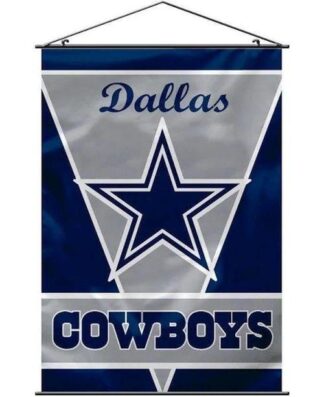 Dallas Cowboys Blue Silver Star Scroll Wall Banner