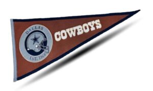Dallas Cowboys Leather Pennant