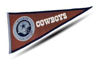 Dallas Cowboys Leather Pennant
