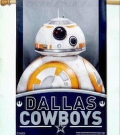 Dallas Cowboys Star Wars BB-8 Banner Flag