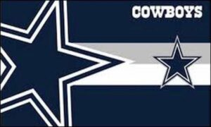 Dallas Cowboys Blue White Silver Stripes Star Flag