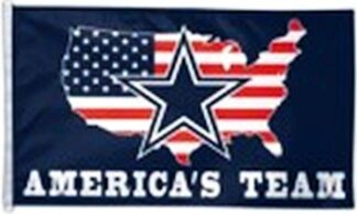 Dallas Cowboys America's Team Flag
