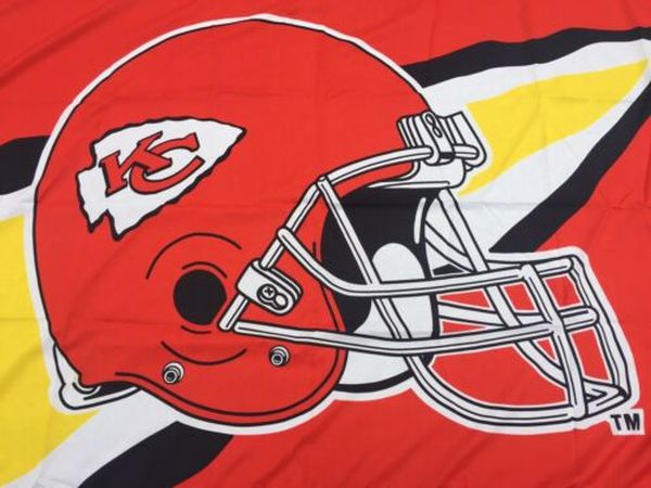  Kansas City Chiefs Patch Button Circle Logo Flag Large 3x5  Banner : Sports & Outdoors