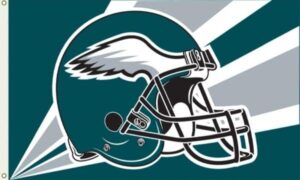 Philadelphia Eagles Helmet Flag