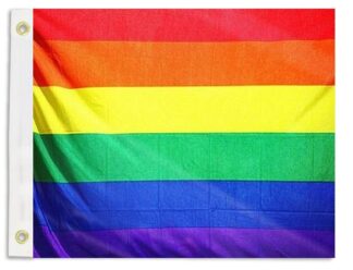 Rainbow Pride 12x18 Inch Boat Flag