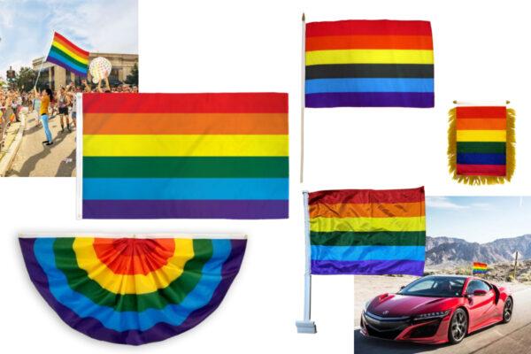 Plain Rainbow Pride Flags