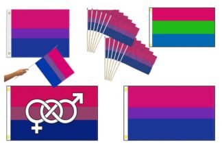 Rainbow Pride Bisexual Flags