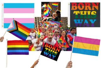 Rainbow Pride Flags 12x18in