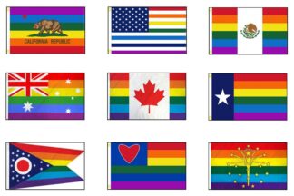 Rainbow Pride Nation Flags