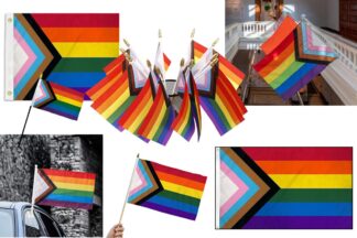 Rainbow Pride Progress Flags