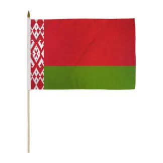 Belarus Flag 12x18 Inch On A Stick