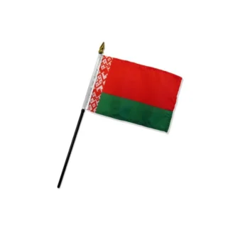 Belarus Flag 4x6 Inch On A Stick