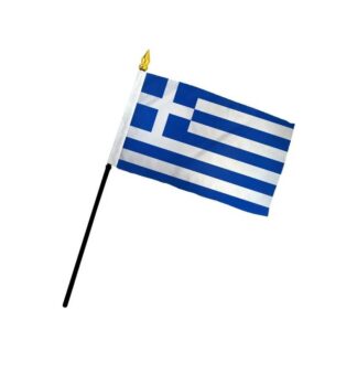Greece Flag 4x6 Inch On A Stick