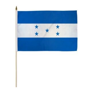 Honduras Flag 12x18 Inch On A Stick