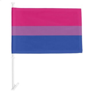 Rainbow Pride Bisexual Flag 12x18 Inch 1-Ply Car Flag