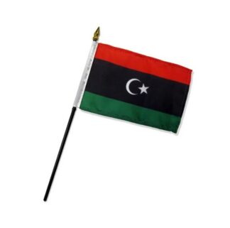 Libya Flag 4x6 inch On A Stick