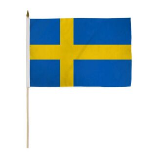 Sweden Flag 4x6 Inch On A Stick