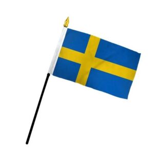 Sweden Flag 4x6 Inch On A Stick