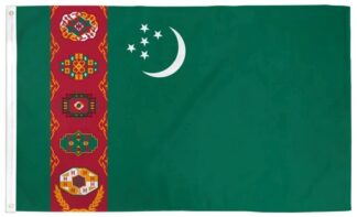 Turkmenistan Flag 3x5 FT