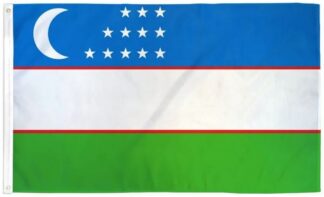 Uzbekistan Flag 3x5 FT