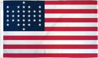 Fort Sumter Garrison American Flag 33 Stars 1861