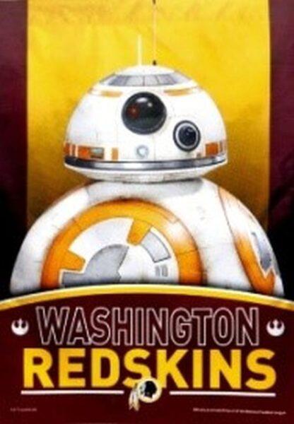 Washington Redskins Star Wars BB-8 Banner Flag