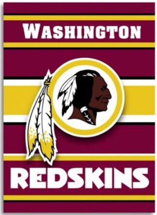 Washington Redskins Banner Flag 2-Ply Double-Sided 28x40 In