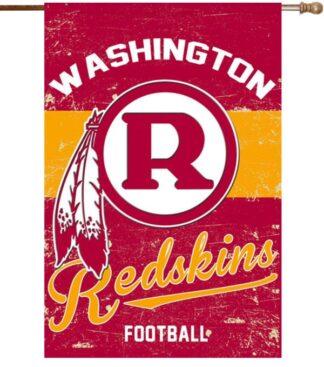Washington Redskins Vintage Double-Sided Vertical House Banner Flag