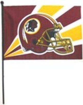 Washington Redskins Helmet Stick Flag 12x18 In