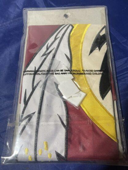Washington Redskins Applique & Embroidered Fan Banner Packaging