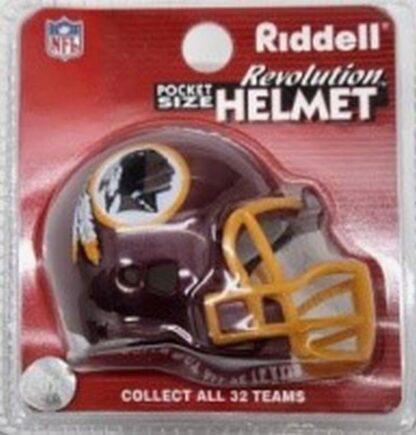 Washington Redskins Ridell Pocket Size Revolution Helmet 2x2.25 In
