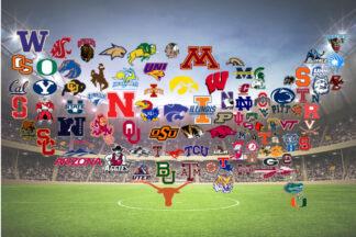 College Football Flags