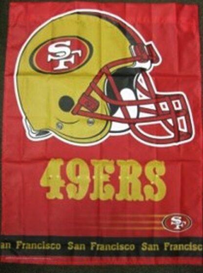 San Francisco 49ers Helmet Banner Flag 27x37 In