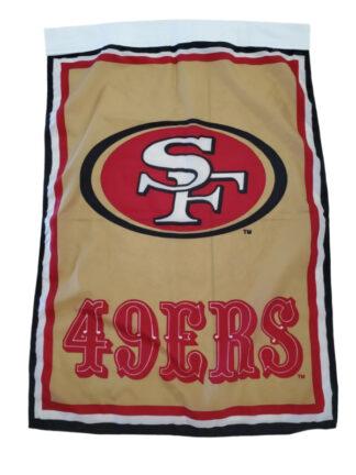 San Francisco 49ers Heavy-Duty Nylon Banner Flag 28x40 In