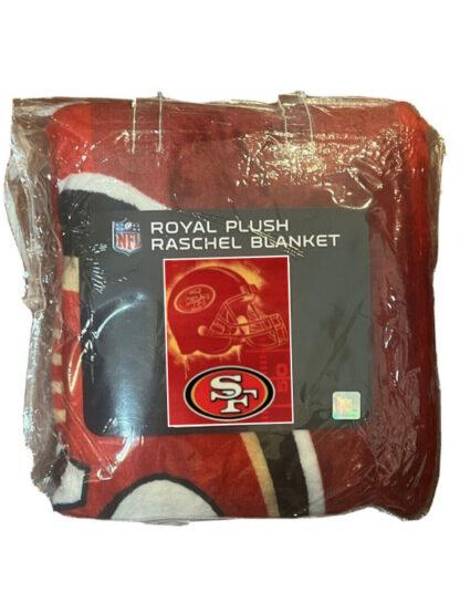 San Francisco 49ers Plush Throw Blanket 60x80 In