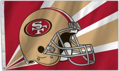 San Francisco 49ers Helmet Flag 3x5 Ft