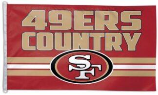 San Francisco 49ers Country D-Rings Flag 3x5 Ft