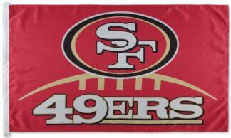 San Francisco 49ers Football D-Rings Flag 3x5 Ft