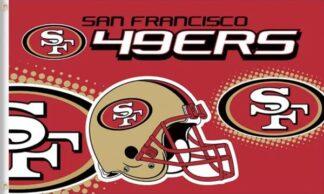 San Francisco 49ers Helmet Flag 3x5 Ft