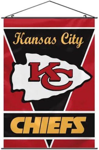 Kansas City Chiefs Scroll Banner Flag 28x40 In